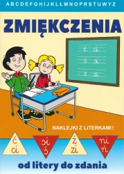 Książeczka edukacyjna z naklejkami Soleil - Od litery do zdania - Zmiękczenia