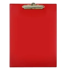 Clipboard / Deska (podkładka) z klipem Tres A4 - czerwony