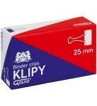 Klipy biurowe GRAND 25mm - 12 sztuk