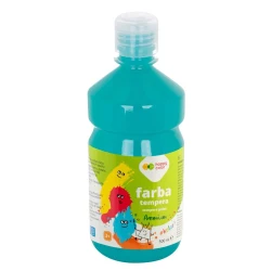 Farba tempera Happy Color 500 ml - turkusowa