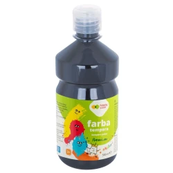 Farba tempera Happy Color 500 ml - grafitowa / ciemna szara