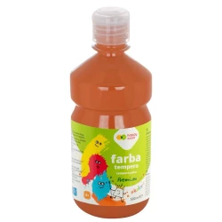 Farba tempera Happy Color 500 ml - brązowa
