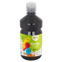 Farba tempera Happy Color 500 ml - czarna