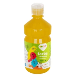 Farba tempera Happy Color 500 ml - ciemno żółty