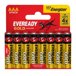 Baterie alkaliczne Eveready Gold AAA - 8 sztuk