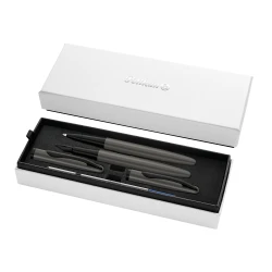 Zestaw Pelikan Jazz Noble Elegance Stone pióro wieczne plus pióro kulkowe - czarna matowa oprawa