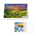 Kalendarz na biurko leżący 2027 narcissus 22,6 x 13,9 cm - Krajobrazy Polski (1 tydzień - 1 strona)