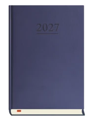 Kalendarz książkowy dzienny 2027 Michalczyk i Prokop A5 - granatowy (1 dzień - 1 strona)