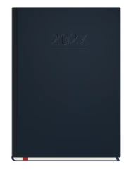 Kalendarz książkowy tygodniowy 2027 Michalczyk i Prokop A5 - granatowy (1 tydzień - 2 strony)