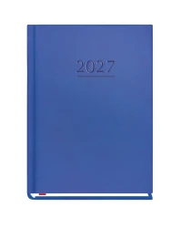 Kalendarz książkowy tygodniowy 2027 Michalczyk i Prokop A6 - niebieski (1 tydzień - 2 strony)