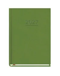 Kalendarz książkowy tygodniowy 2027 Michalczyk i Prokop A6 - zielony (1 tydzień - 2 strony)