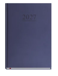 Kalendarz książkowy tygodniowy 2027 Michalczyk i Prokop A4 - granatowy (1 tydzień - 1 strona)