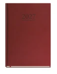 Kalendarz książkowy tygodniowy 2027 Michalczyk i Prokop A4 - bordowy (1 tydzień - 1 strona)