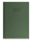 Kalendarz książkowy tygodniowy 2027 Michalczyk i Prokop A4 - zielony (1 tydzień - 1 strona)