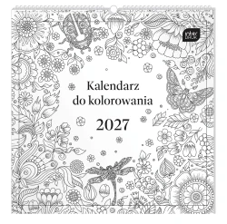 Kalendarz ścienny planszowy do kolorowania 2027 Interdruk - Owady