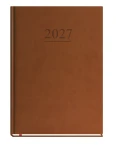 Kalendarz książkowy tygodniowy 2027 Michalczyk i Prokop B5 - ciemny brąz (1 tydzień - 1 strona)