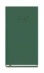 Kalendarz książkowy tygodniowy kieszonkowy 2027 Michalczyk i Prokop 9x16,5 cm - zielony (1 tydzień - 2 strony)