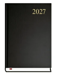 Kalendarz książkowy dzienny 2027 Michalczyk i Prokop A5 - czarny (1 dzień - 1 strona)