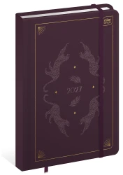 Kalendarz książkowy tygodniowy 2027 Interdruk B6 - Metallic Satin (1 tydzień - 2 strony)