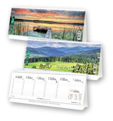 Kalendarz na biurko leżący (poziomy) 2027 LUCRUM Cezar 290x130 mm - różne wzory