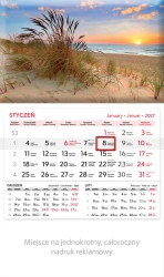 Kalendarz ścienny 2027 Lucrum - Bałtyk