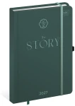 Kalendarz książkowy tygodniowy 2027 Interdruk A5 - Hybrid Story (1 tydzień - 2 strony)