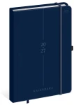 Kalendarz książkowy tygodniowy 2027 Interdruk A4 - Blue (1 tydzień - 2 strony)