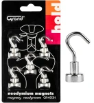 Magnesy neodymowe z haczykiem Grand 12 mm - 5 sztuk
