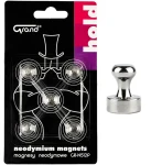 Magnesy neodymowe z uchwytem Grand 12 mm - 5 sztuk