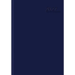 Kalendarz książkowy dzienny 2027 TOP 2000 Basic A5 - granat (1 dzień - 1 strona)