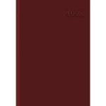 Kalendarz książkowy dzienny 2027 TOP 2000 Basic A5 - bordowy (1 dzień - 1 strona)