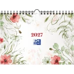 Kalendarz ścienny planszowy 2027 Oxford Herbal