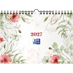 Kalendarz ścienny planszowy 2027 Oxford Herbal