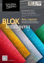 Blok kreatywny Galeria Papieru A4 - blask i migotanie
