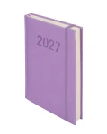 Kalendarz książkowy dzienny 2027 ANTRA Colorfix A5 - liliowy (1 dzień - 1 strona)