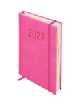 Kalendarz książkowy dzienny 2027 ANTRA Colorfix A5 - amarantowy (1 dzień - 1 strona)