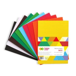 Tektura falista Happy Color Intensive A4 - 10 arkuszy - mix kolorów