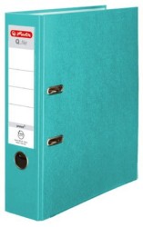 Segregator A4 80 mm Herlitz Q.file TURKUSOWY