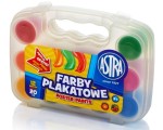 Farby plakatowe ASTRA 12 kolorów - 20 ml (w poręcznej walizce)