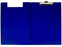 Teczka zamykana z klipem A4 - granatowa
