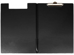 Teczka zamykana z klipem A4 - czarna