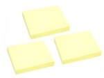 Notes samoprzylepny Tres 50 x 40 mm 100 kartek 3 bloczki - ŻÓŁTY