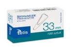  Spinacze biurowe trójkątne Tetis 33 mm - 100 sztuk