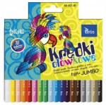 Kredki ołówkowe grube TETISKI Jumbo - 18 kolorów