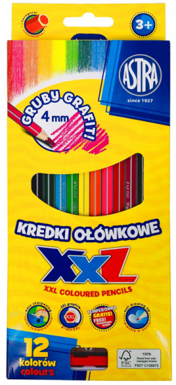 kredki ołówkowe astra 12 kolorów xxl aksa.PNG