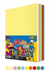 Papier ksero A4 Pastello mix 10 kolorów 80g 250 arkuszy - kolory intensywne oraz pastelowe