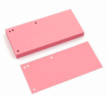 Przekładki do segregatora papierowe Tres 1/3 A4 - różowe - 100 sztuk