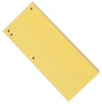 Przekładki do segregatora papierowe Tres 1/3 A4 - żółte - 100 sztuk