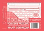 Druk 471-5 WP-2 PODATKI Polecenie przelewu wpłata gotówkowa 2-odcinkowy A6