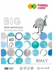 Blok techniczny A4 Happy Color BIG 170g - biały - 60 arkuszy